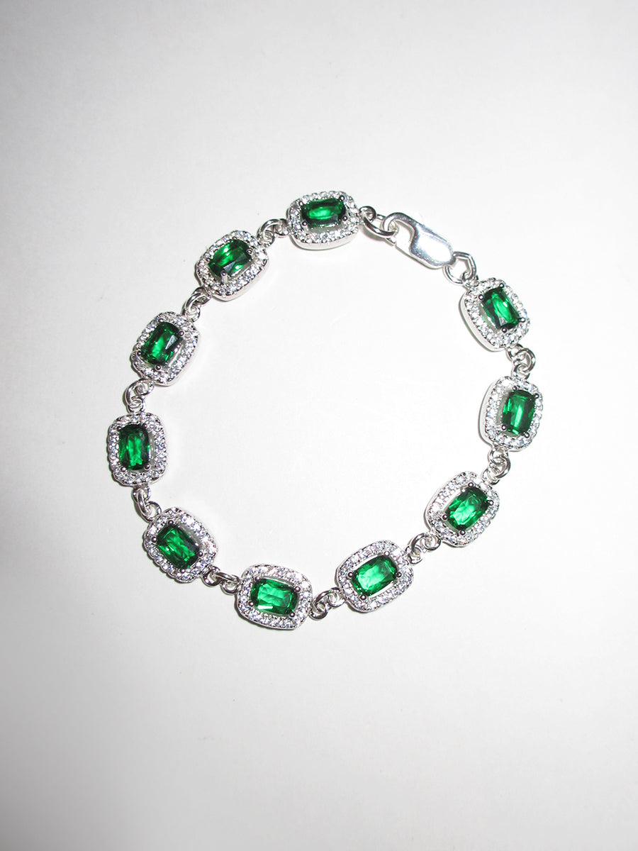 THE GREEN GEM BRACELET 925 sterling silver – Rimor Jewelry