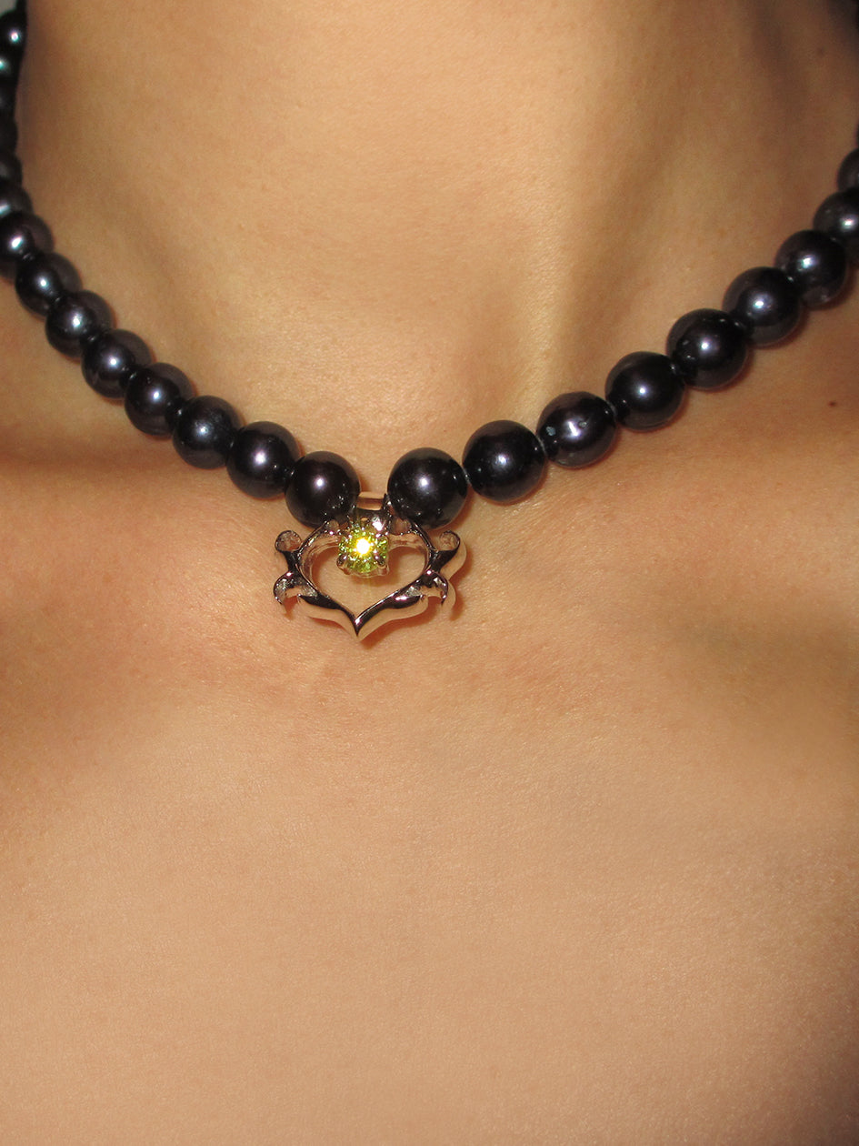 SELMA HEART NECKLACE CHAIN – Rimor Jewelry