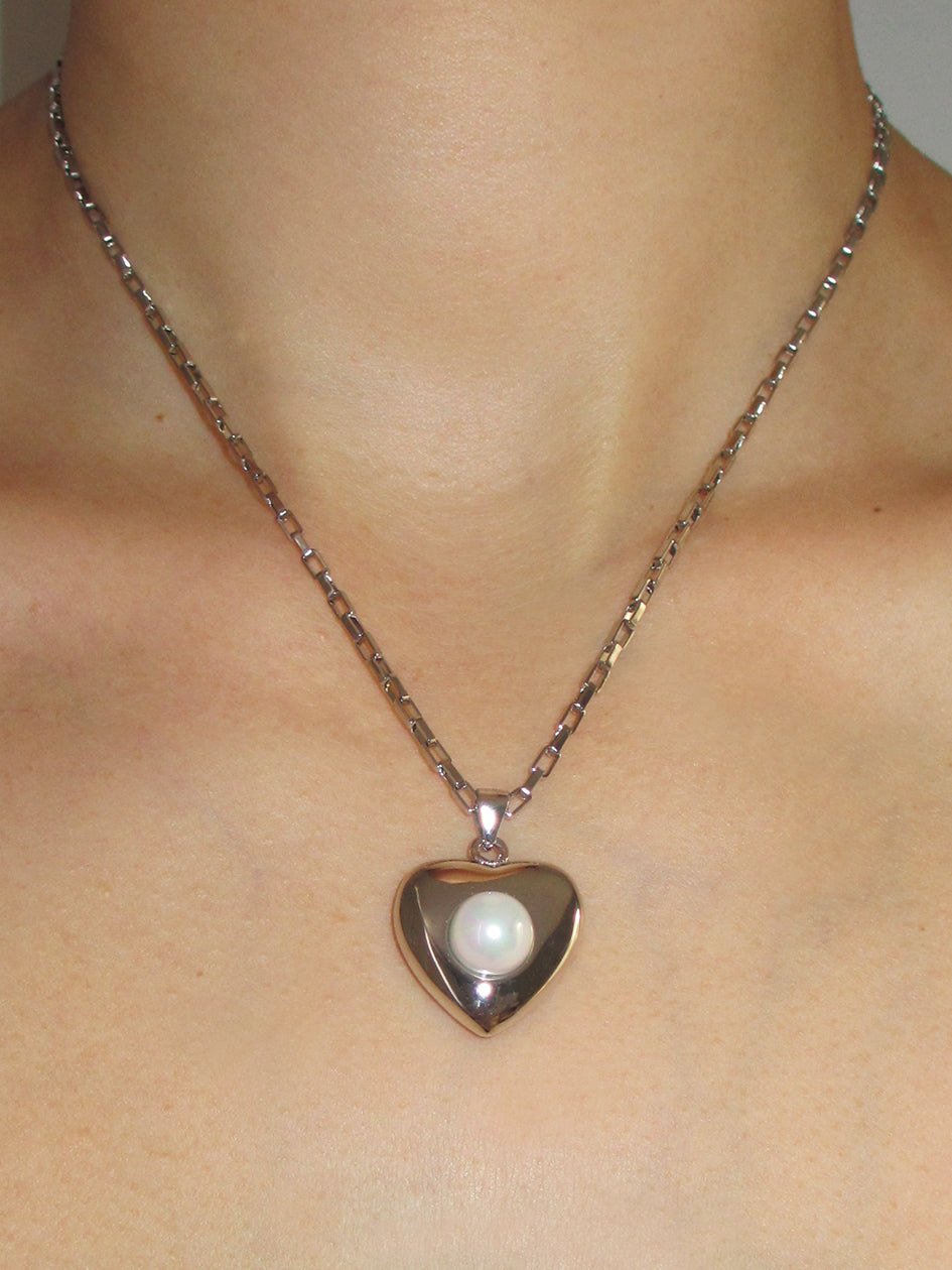 VENUS SILVER HEART NECKLACE CHAIN – Rimor Jewelry
