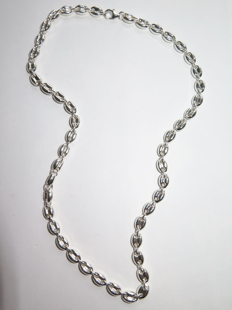 925 STERLING SILVER COFFEE BEAN CHAIN – Rimor Jewelry