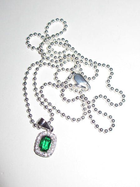 GREEN GEM CHAIN NECKLACE – Rimor Jewelry