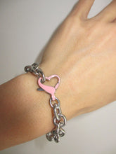 Load image into Gallery viewer, PINK HEART CLASP BRACELET