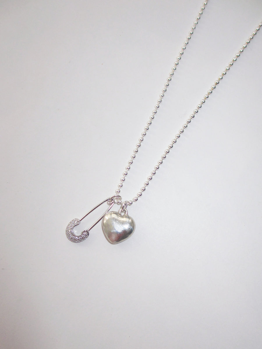 MINI HEART PIN CHAIN 925 sterling silver – Rimor Jewelry
