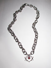 Load image into Gallery viewer, MINI SELMA HEART CHAIN CHOKER RED