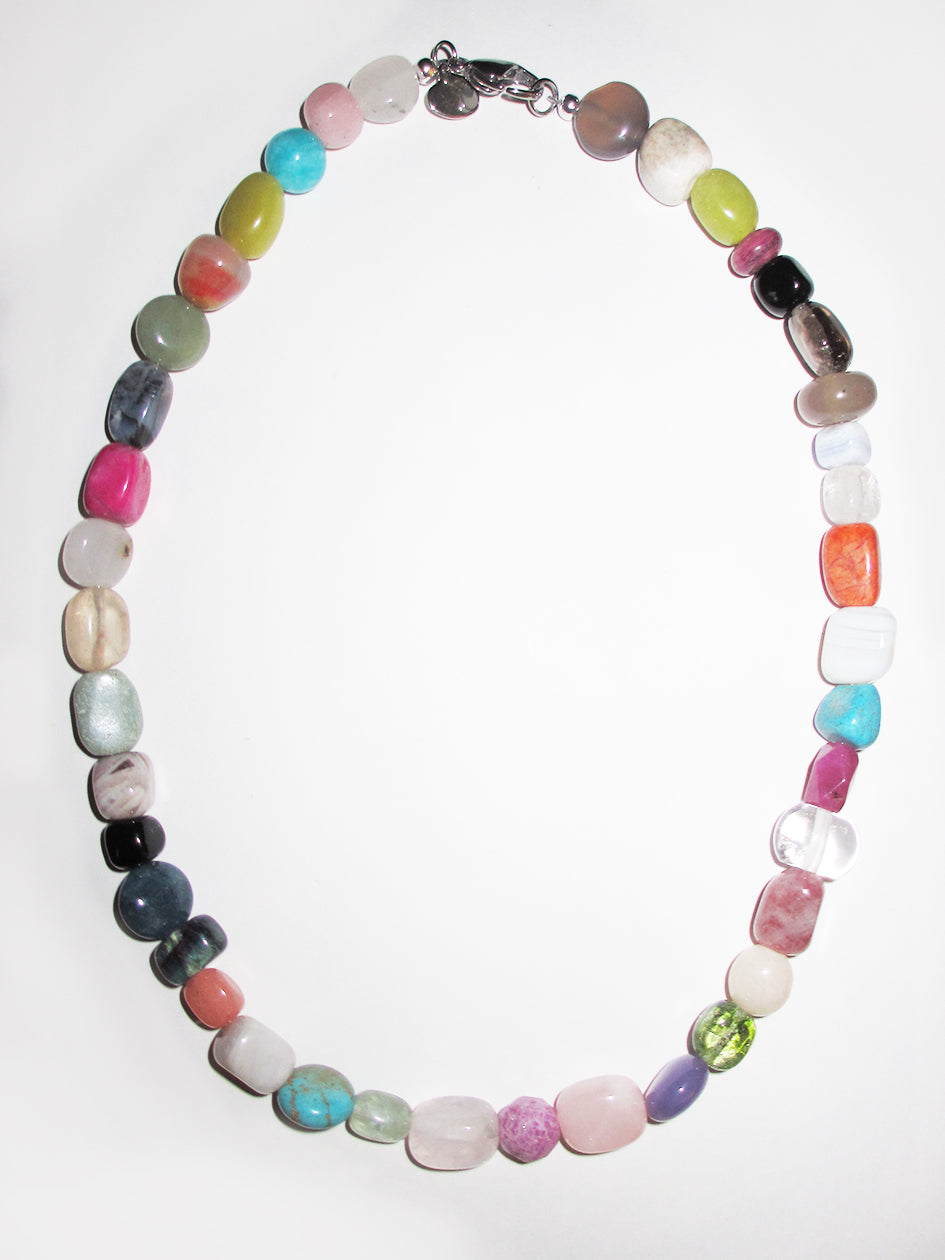 MULTI ROCK NECKLACE #4 18 INCHES