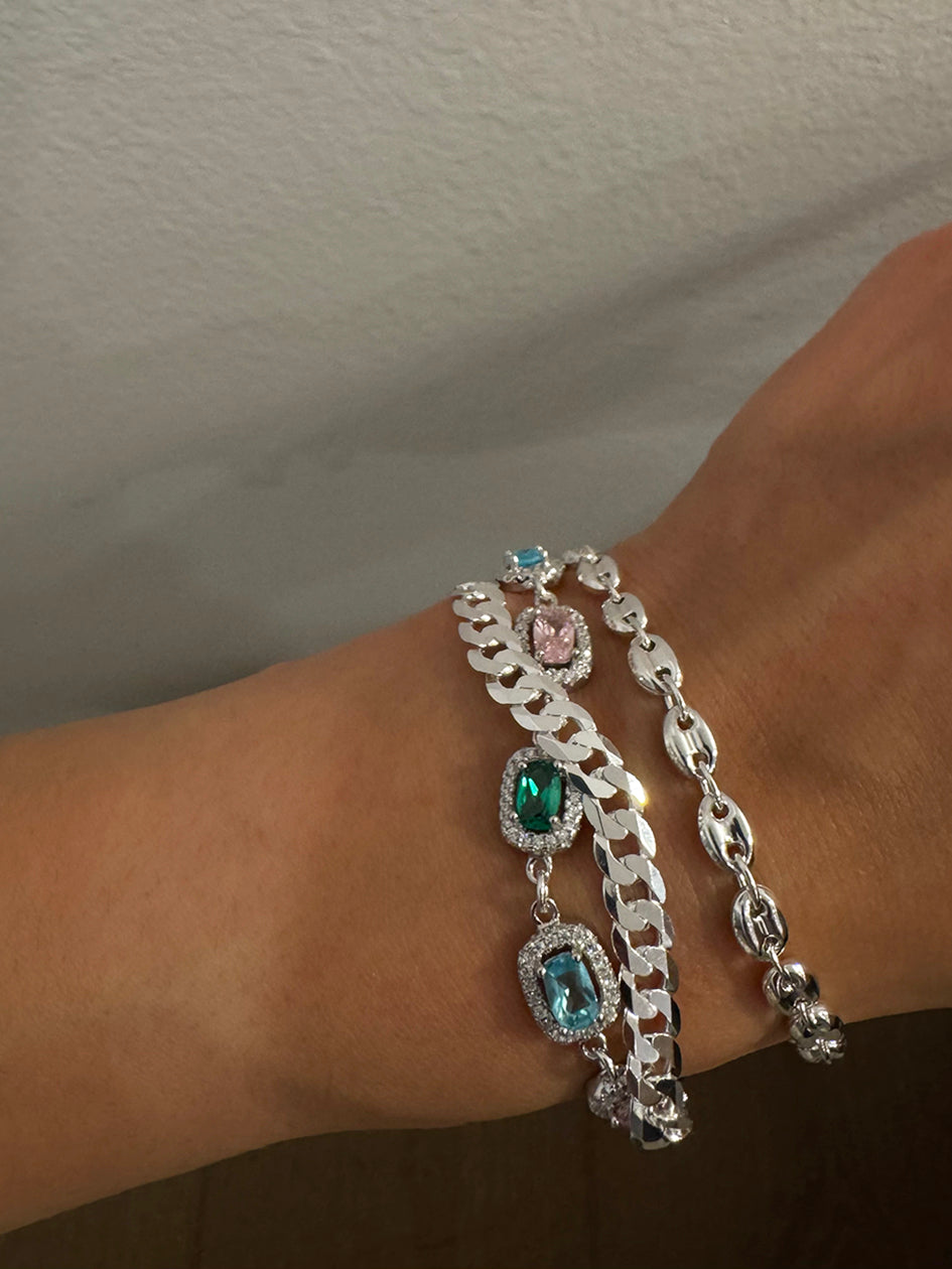 THE STERLING SILVER COFFEE BEAN BRACELET – Rimor Jewelry