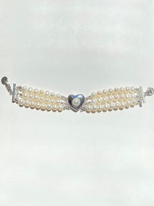 3 ROW VENUS HEART BRACELET