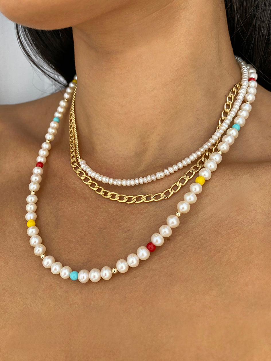 Freshwater Coin Pearl Necklace, Multi-Strand Pearl Necklace in Sterling  Silver For Sale at 1stDibs | multi strand pearl necklace with pendant, pearl  necklace multi strand, multi strand freshwater pearl necklace