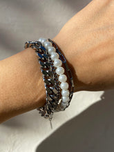 Load image into Gallery viewer, THE PEARLY CHAIN BRACELET SET SILVER