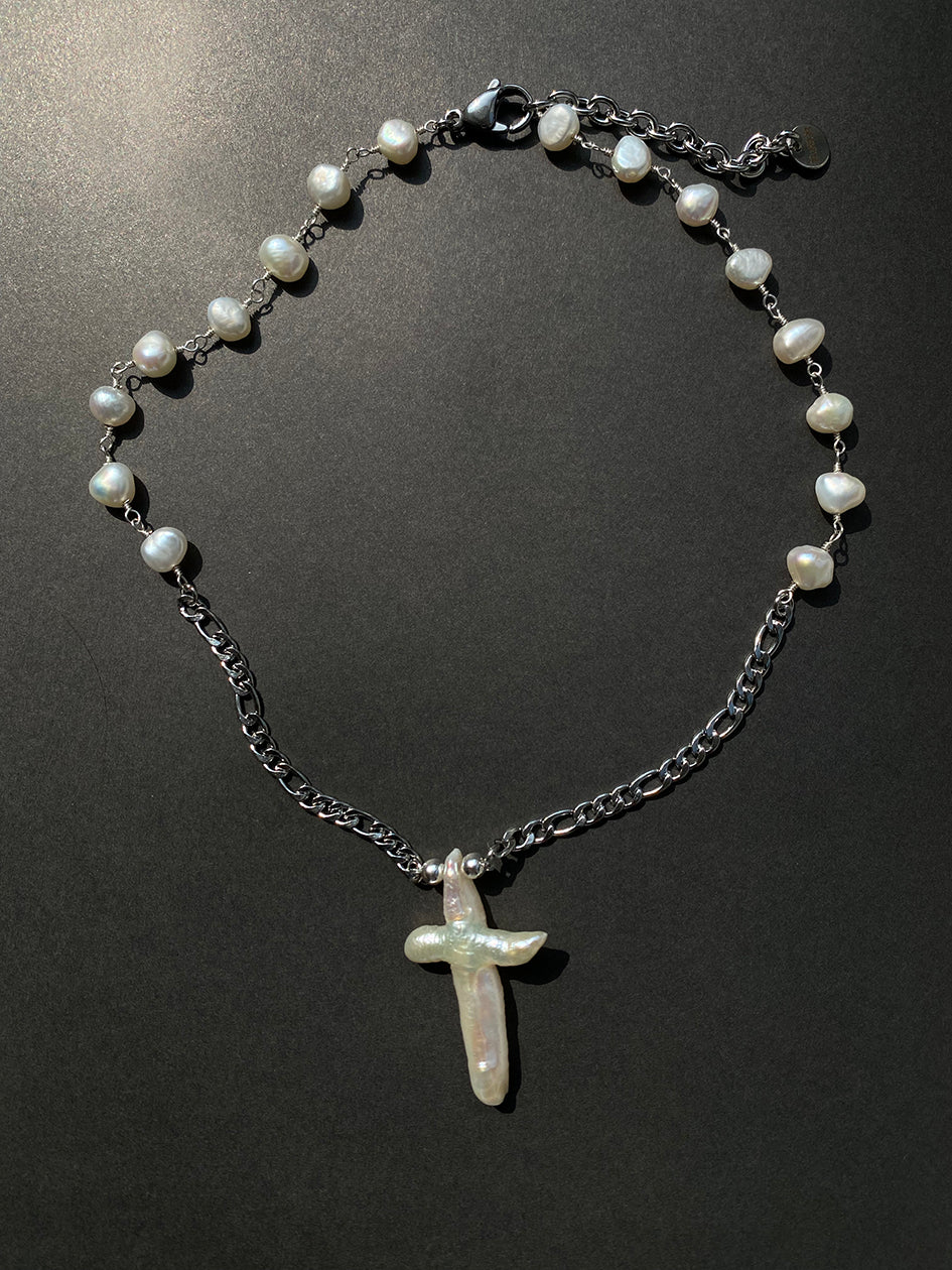 Antique Mother Of Pearl Rosary Stone Metal Cross Beads Vintage Christianity  | eBay