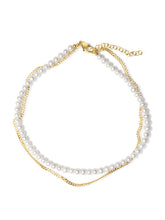 Load image into Gallery viewer, DUPLUS FRESHWATER PEARL CHOKER GOLD