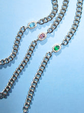 Load image into Gallery viewer, THE GREEN GEM CHAIN BRACELET