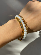 Load image into Gallery viewer, THE PEARLY CHAIN BRACELET SET GOLD