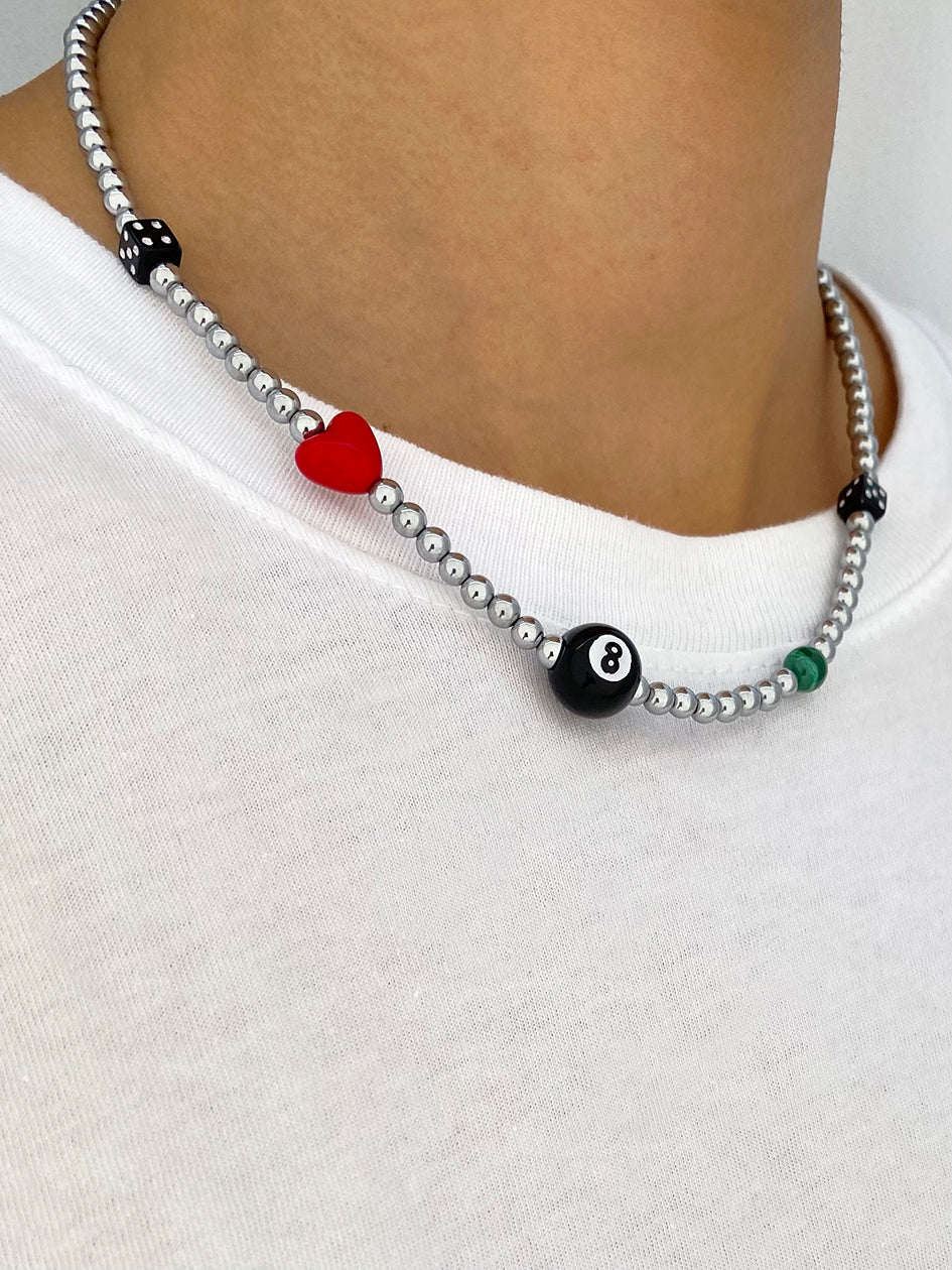 THE HEMATITE 8 BALL CHOKER