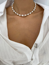 Load image into Gallery viewer, THE BAROQUE HEMATITE FRESHWATER PEARL CHOKER