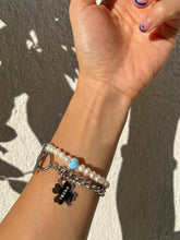 Load image into Gallery viewer, THE BABY BLUE HEART PEARL BRACELET