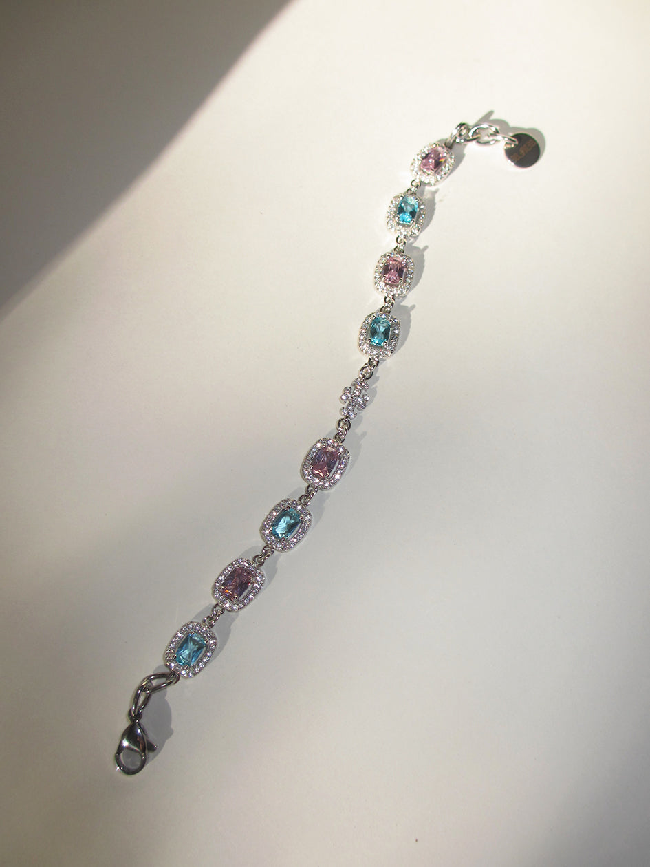 THE MULTI GEM ADAMAS CROSS BRACELET – Rimor Jewelry THE MULTI GEM ADAMAS CROSS BRACELET – Rimor Jewelry
