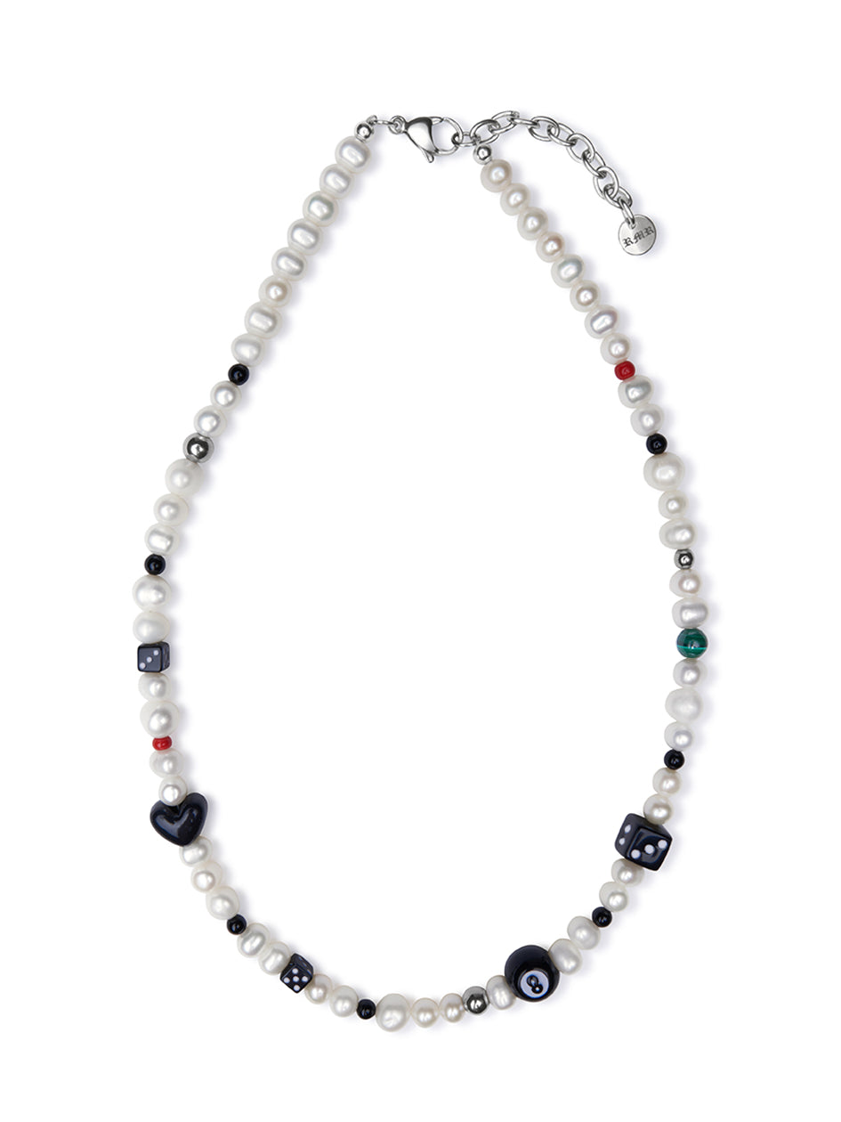 THE AESTAS 8 BALL PEARL NECKLACE CHOKER – Rimor Jewelry