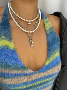THE PEARLY ANGEL NECKLACE SILVER