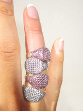 Load image into Gallery viewer, THE PINK ICED OUT SIGNET RING