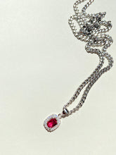 Load image into Gallery viewer, THE RED GEM CHAIN SILVER