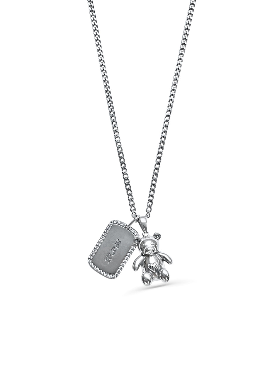 Dior teddy bear necklace cheap