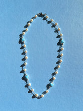 Load image into Gallery viewer, THE BABY BLUE HEART ROSARY PEARL NECKLACE