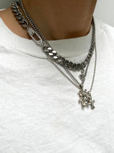 Load image into Gallery viewer, THE DIMIDIUM CHAIN CHOKER SILVER