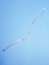 Load image into Gallery viewer, THE TRIO MINI ADAMAS CROSS BRACELET STERLING SILVER