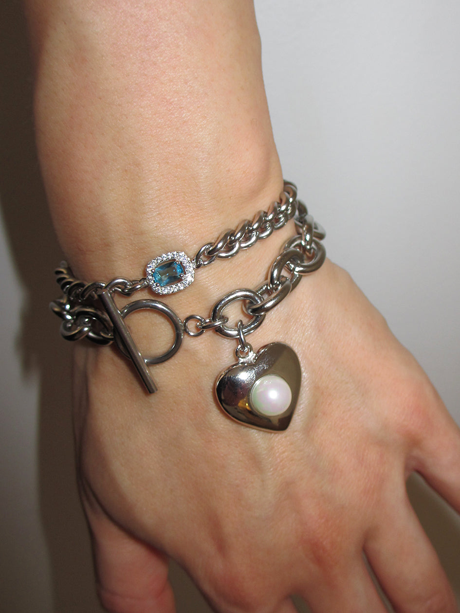 THE SILVER VENUS HEART BRACELET